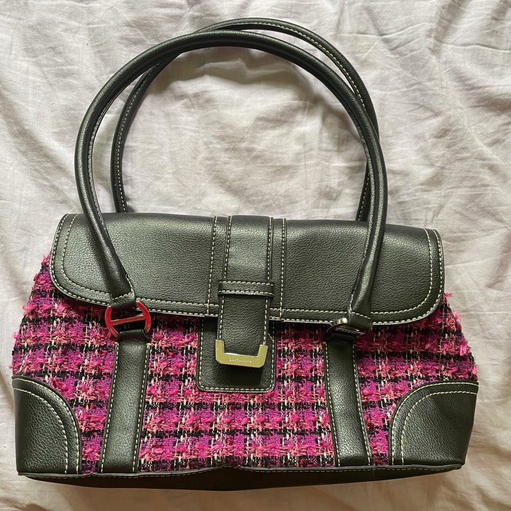 Pink & Black m Liz Claiborne handbag purse